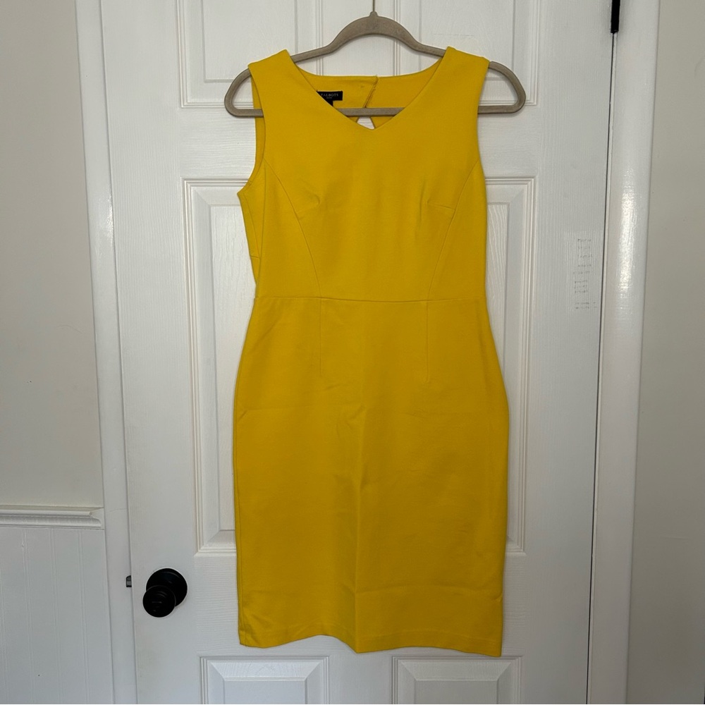 Talbots Sleeveless Sheath Dress Cutout